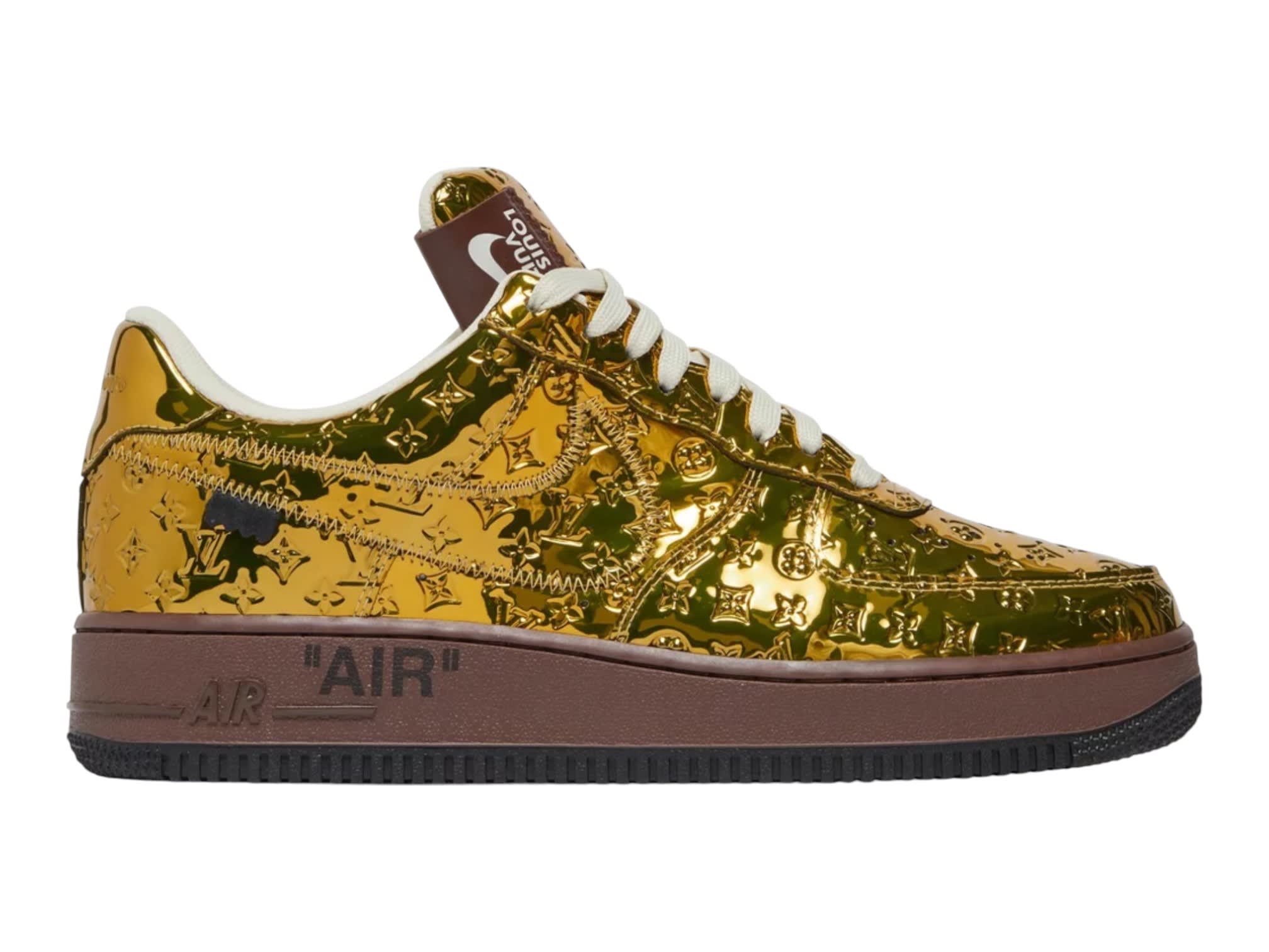 Louis Vuitton x Nike Air Force 1 Low 'Metallic Gold'